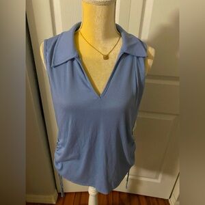 NWT Ava James blue sleeveless top